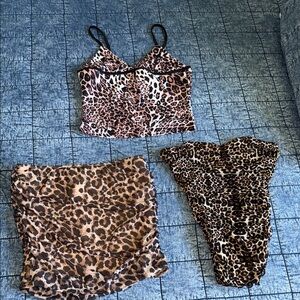 Three Leopard Print pieces. (Women's or teen)